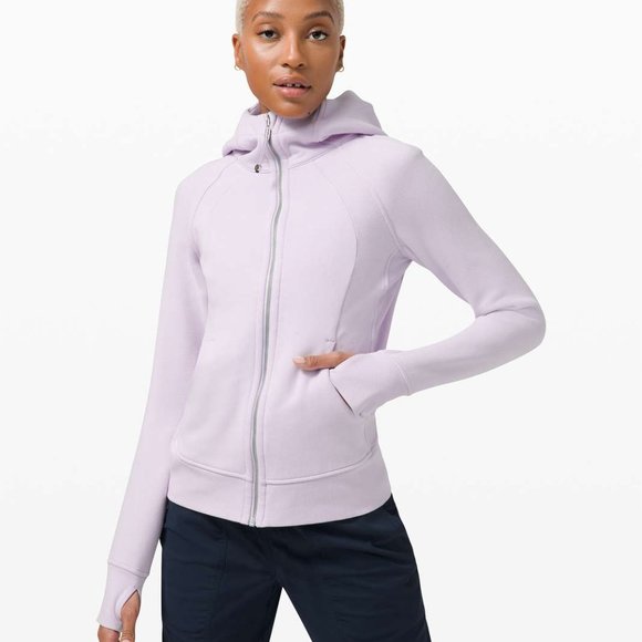 lululemon athletica Tops - Lululemon Scuba Hoodie *Light Cotton Fleece Lavender Dew Size 4